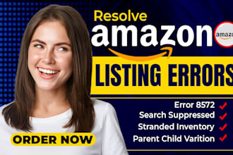 fix amazon listing errors, variations, and suppressed listings