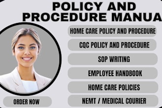 write homecare cqc policy and procedures employee handbook startup policy manual