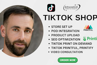 set up tiktok print on demand shop tiktok shop setup with printful printify