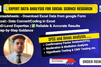 data analysis for social science research spss amos  excel