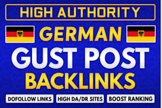 quality german backlinks 25 dofollow guest post links
