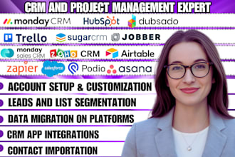 setup hubspot pipedrive mondaycrm zoho crm list segmentation contact importation