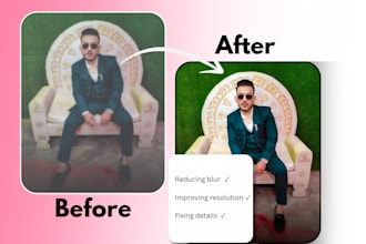 enhance, unblur, upscale low quality photos professionally in under 24hours