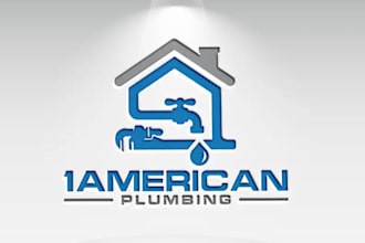 design awesome plumbing logo for your brand
