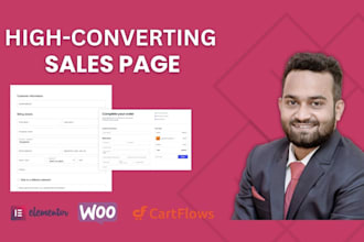 design sharp sales page with cartflows pro sales funnel