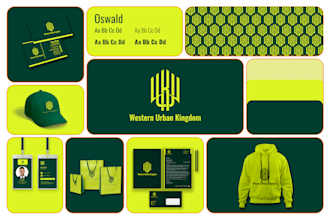design luxury clothing monogram fashion brand streetwear urban logo branding kit