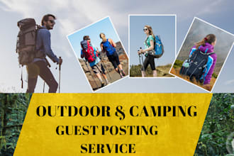 do guest post on outdoor, camping ,travel and hunting with dofollow backlinks