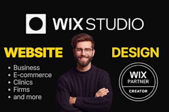 build professional wix studio website unlimited revisions for local businesses