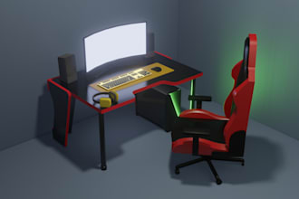 stylized 3d models for games and projects in blender