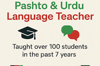 teach you pashto, urdu