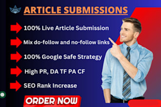 do 250 article submission in high domain authority sites