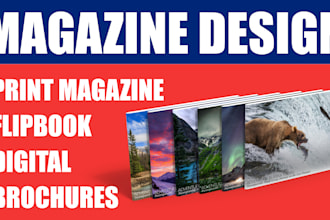 design brochure, booklet, catalog, magazine, workbook, print ready or digital
