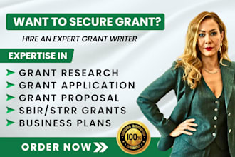research grants, grant proposal writing, business plan, grant submissions