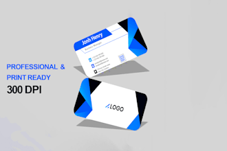 design professional bussiness card with print ready file