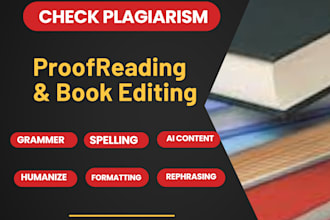 humanize your ai content and check it for plagiarism, proofreading