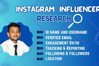 find niche specific instagram influencer research services