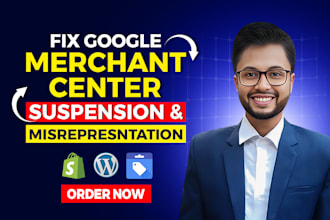 fix google merchant center suspension, resolve gmc misrepresentation issues fast