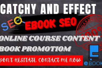 write well researched SEO article or blog post on any niche, ebook writing