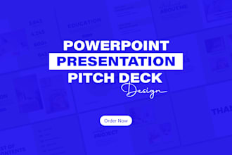design, redesign powerpoint presentation and investor pitch deck for business