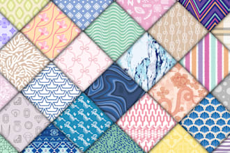 create unique textile clothing fabric branding pattern