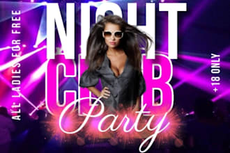 design creative church flyer, food flyer, party flyer