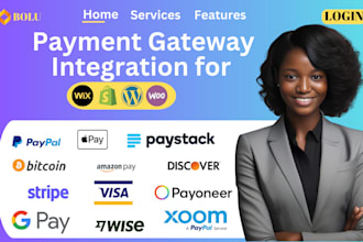 do payment integration paypal stripe apple pay  on wix shopify wordpress