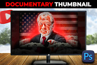 create documentary youtube thumbnail design