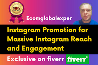 do instagram promotion for massive instagram reach and engagement