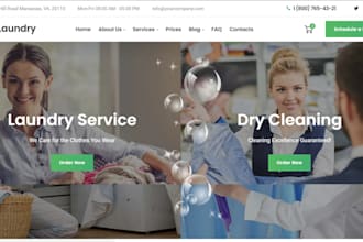 design high converting handyman, laundry, electrician, or contractor website