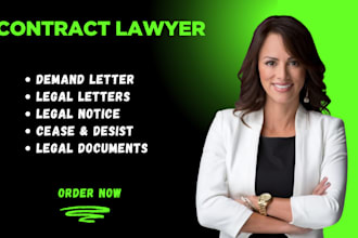 draft demand letter, legal notice, cease and desist, motions, lawsuit, appeals