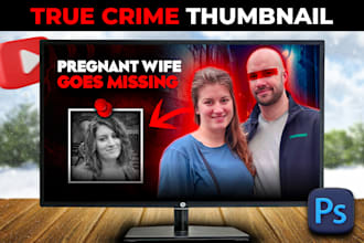 create true crime youtube thumbnail