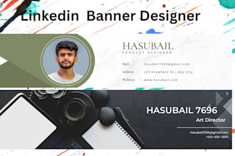 design linkedin banner background photo