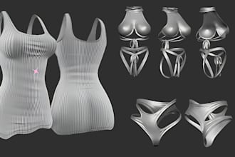 3d cloth for second life mesh vrchat sansar peds sims fivem fashion design