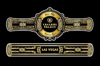 design custom cigar label, cigar band, cigar box, cigar logo