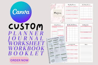 canva ebook design, gratitude journal design, canva workbook, amazon KDP planner