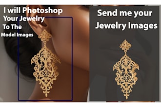 add and retouch jewelry on model images realistically with photoshop
