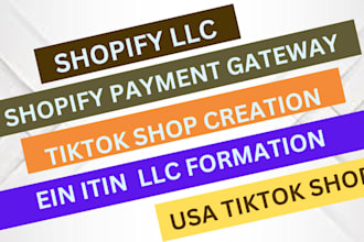 shopify llc registration llc formation ein number shopify  itin