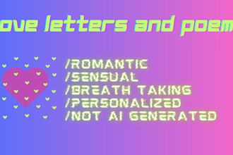 write a personalized love letter or poem