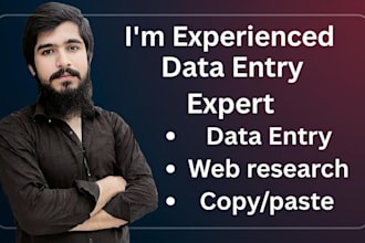 do urgent accurate data entry and fast copy paste work