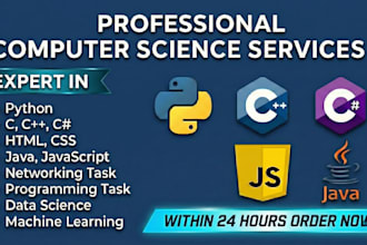 do computer science java, python, cpp programming task and computer science task