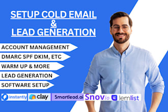 setup converting cold emails and email deliverability on instantly ai, clay, etc