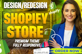 do shopify store setup,shopify store design,shopify dropshipping design redesign