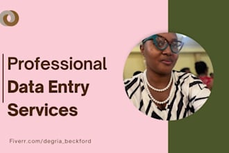 provide you with reliable admin and data entry support