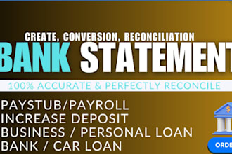 reconcile your bank statement and credit card statement