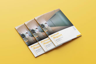 design corporate business brochure, booklet, company profile, or annual report