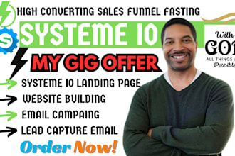 set up systeme io sales funnel systeme io landing page systeme io website design
