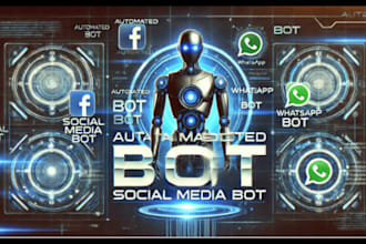 develop social media bot, automation website, instagram bot youtube bot tiktok