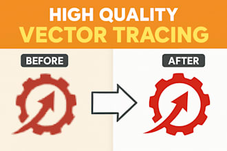 professionally vector trace, redraw and convert your logo