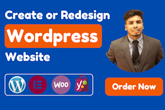 create professional real estate, ecommerce, healthcare website with wordpress