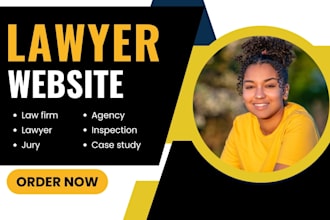 design law firm, lawyer, attorney, legal services business wix website redesign